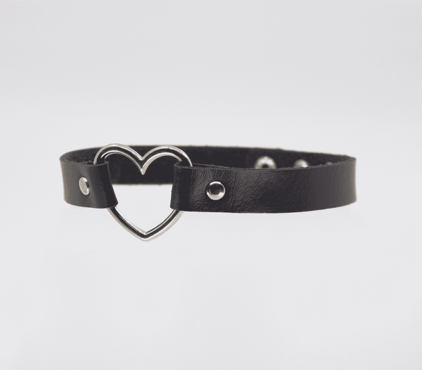 Vegan Heart Bondage Collar