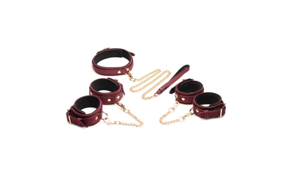 6 Pc Vegan Bondage Set: Various Materials