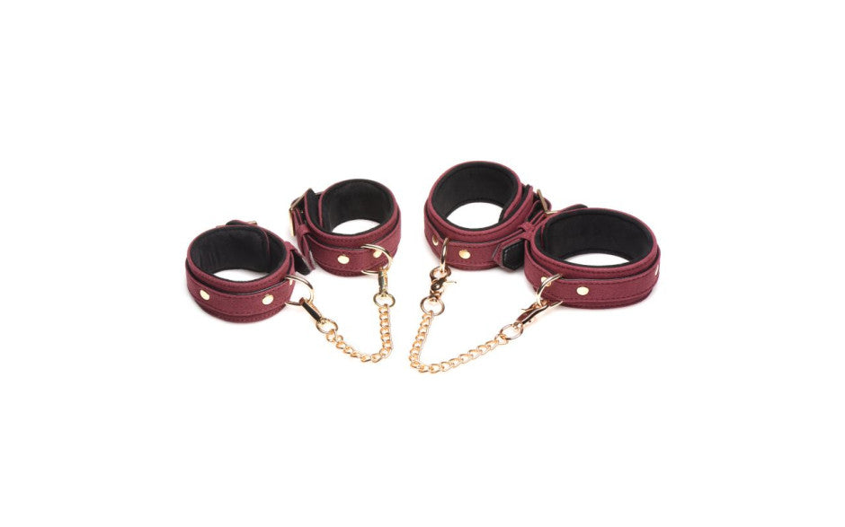 6 Pc Vegan Bondage Set: Various Materials