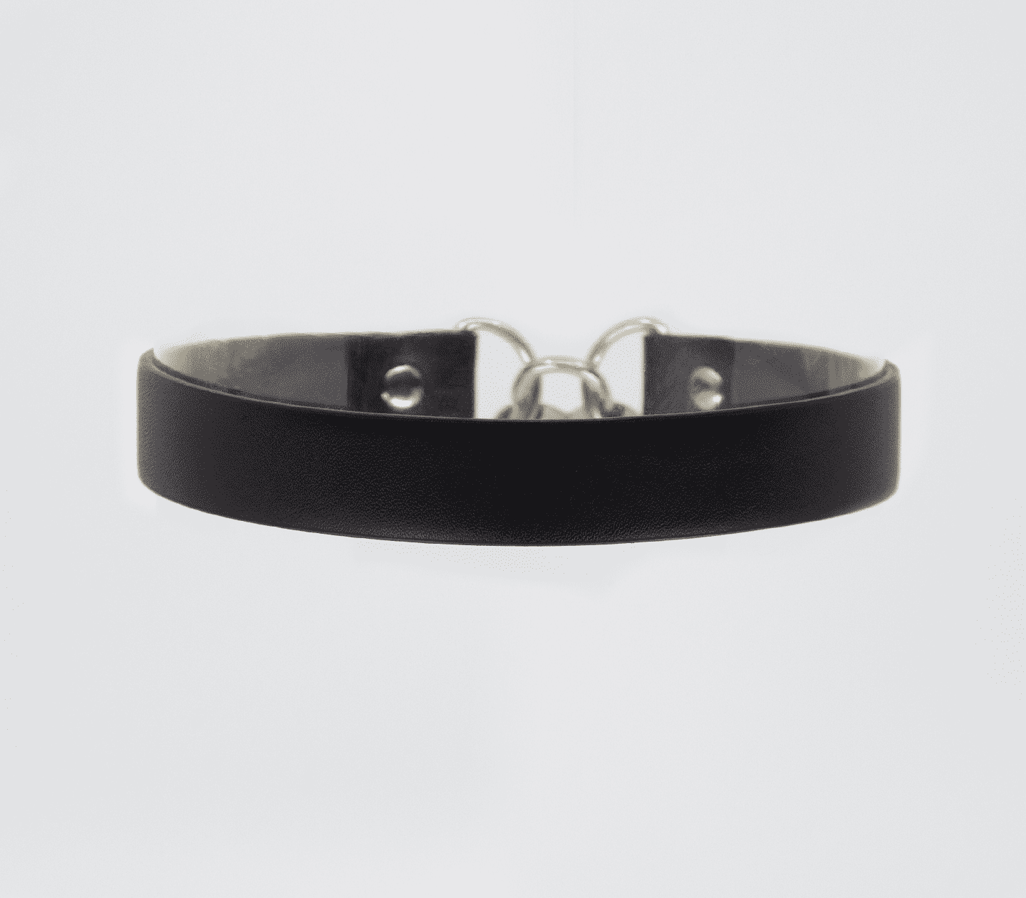 Vegan Heart Locking Bondage Collar