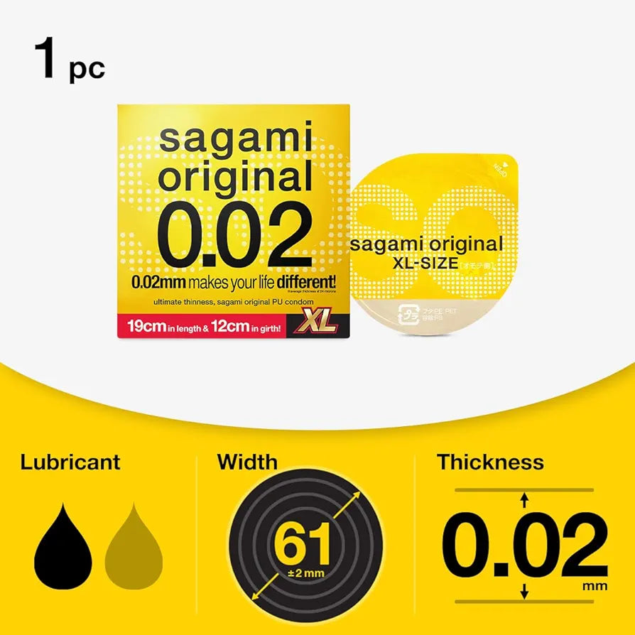 Sagami 0.02 XL Condom: Single Pack