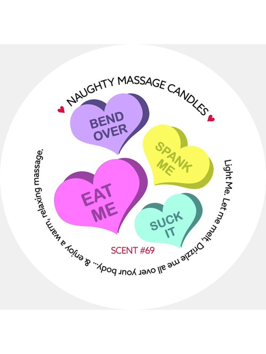 Mini Valentines Day Massage Candles