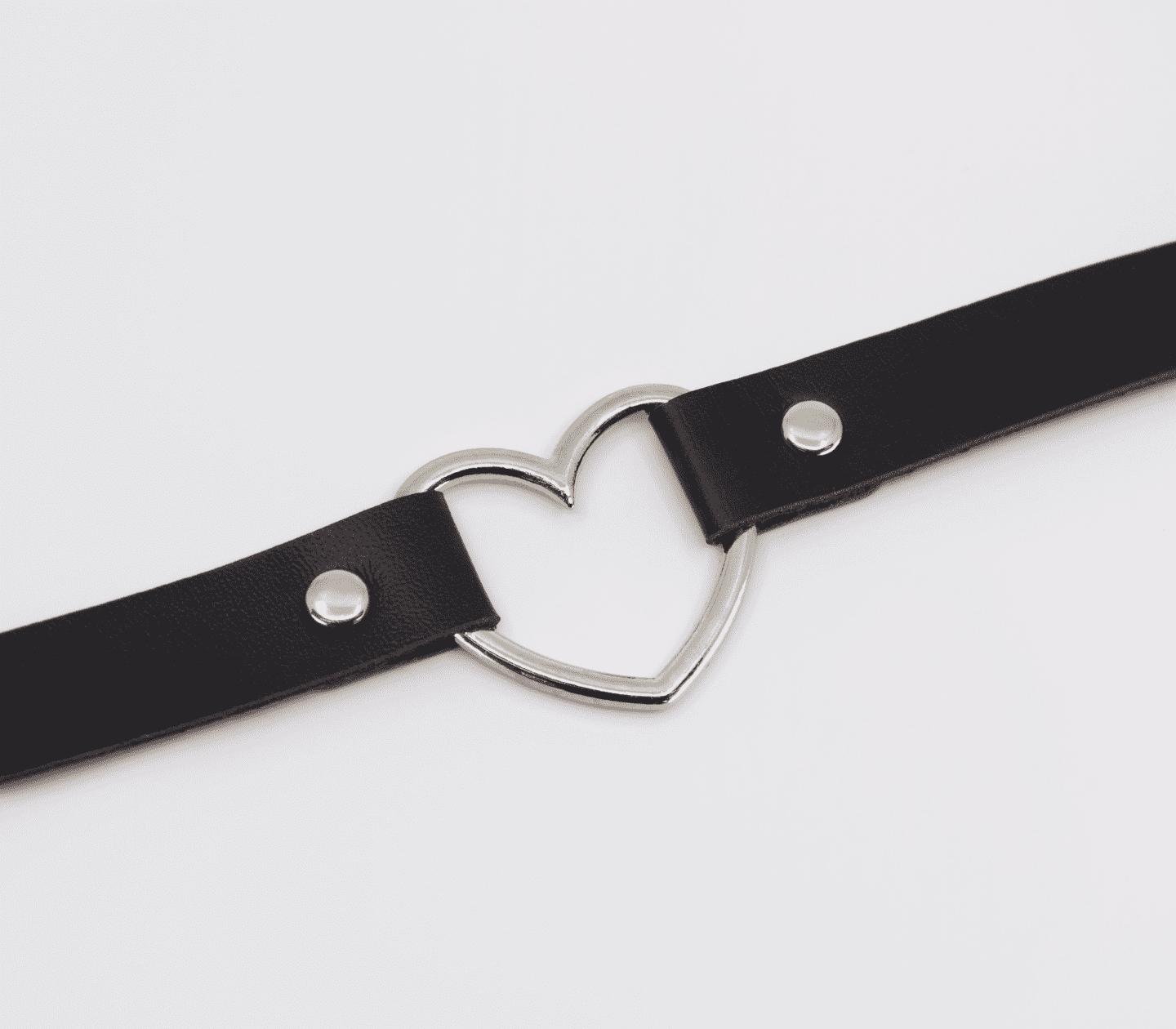 Vegan Heart Bondage Collar