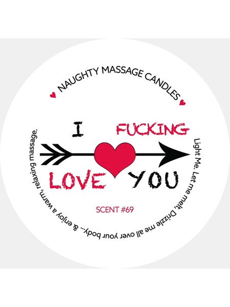 Mini Valentines Day Massage Candles