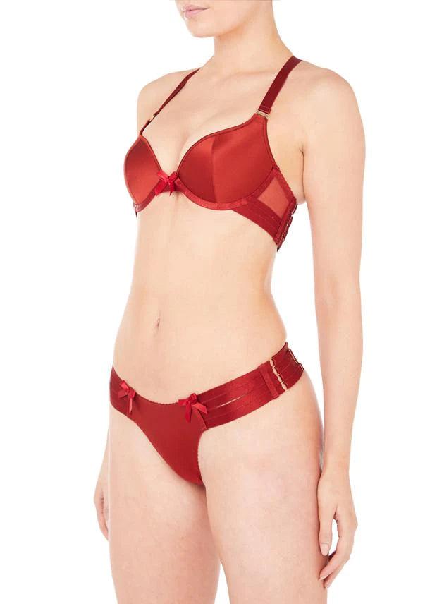 Push Up Bra: Burnt Red - Passionfruit